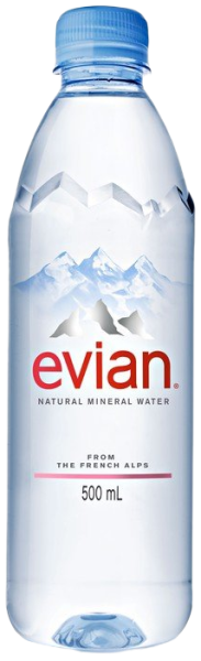 Вода Evian (Эвиан) 0.5 литра негазированная (ПЭТ)