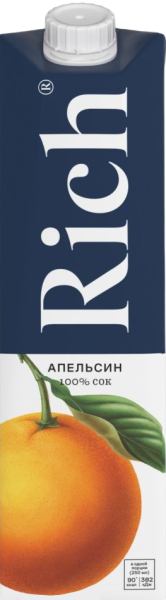 Сок Rich апельсин 1 литр