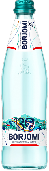 Вода Borjomi (Боржоми) 0.33 литра газированная (стекло)