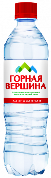 Вода Горная вершина 0.5 литра газированная